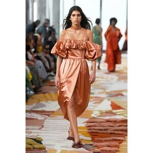 NWT Ulla Johnson Lelita Formal Cocktail Midi Dress in Copper Sz 2